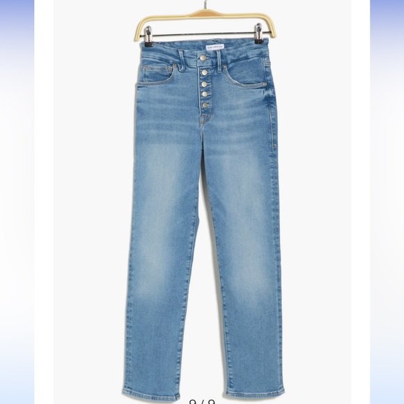 New Good American Good Legs Slim Straight Jeans - Picture 5 of 11